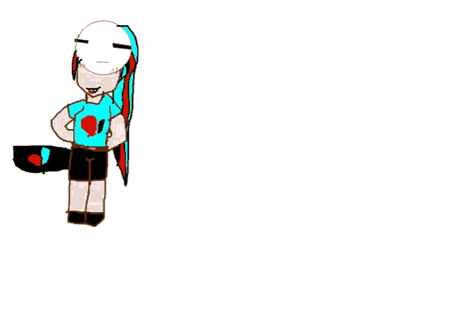 a drawing of a person with a mask on their face