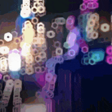 a purple and blue background with a few circles and a few numbers