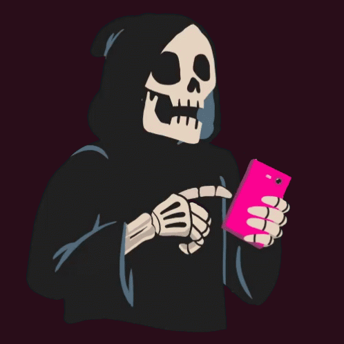 Skeleton Texting GIF - Skeleton Texting GIFs