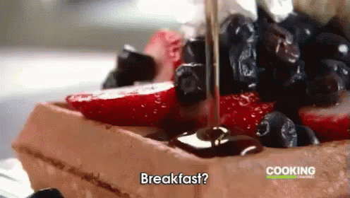 Start Your Day With Maple Syrup Overload Courtesy Of Unique Sweets On Cooking Channel. GIF - Waffle Waffle Day Golden Brown GIFs