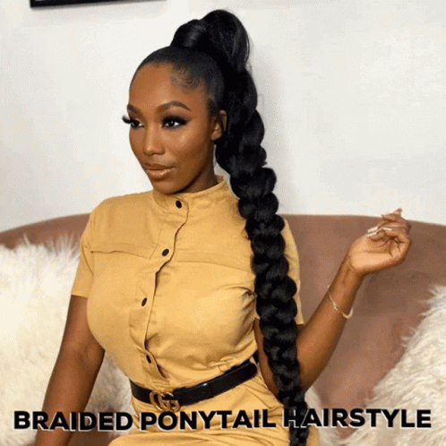 Braided Ponytail Indique Hair GIF - Braided Ponytail Indique Hair Perfect Hairstyle GIFs
