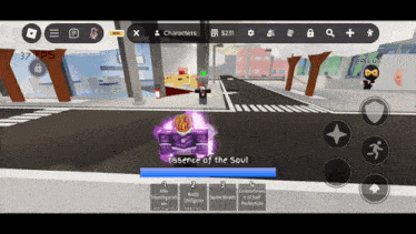 a screenshot of a video game with the words essence of the soul