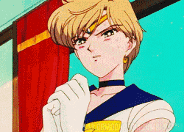 a cartoon character with the word sailormoon on the bottom left