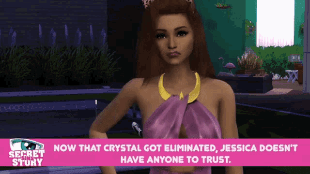 a screenshot of a video game that says secret story