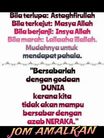 a poster that says jom amalkan on the bottom of it