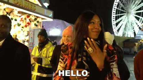 Hello Naomi Campbell GIF - Hello Naomi Campbell Naomi GIFs