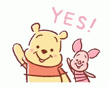 Winnie The Pooh Yes GIF - Winnie The Pooh Yes Piglet GIFs