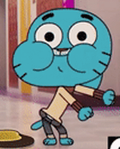 Gumball Flossing GIF