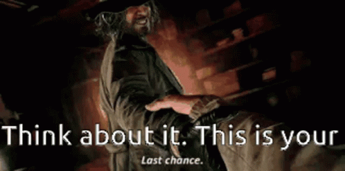 Resident Evil Last Chance GIF - Resident Evil Last Chance Think About It GIFs