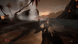 a screenshot of a video game shows a person in the water with the word captain on it