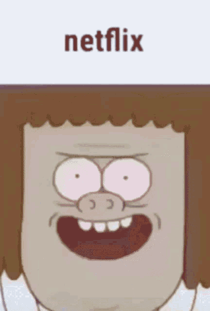 a picture of a cartoon character with the word netflix on the bottom
