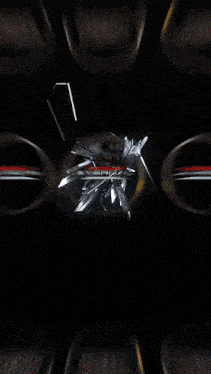 a computer generated image of a broken glass object