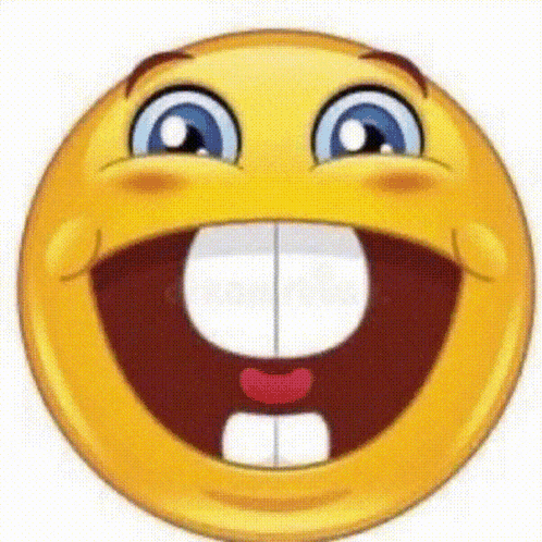 a smiley face with a big smile and a big mouth is shown .
