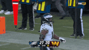 a fox nfl broadcast of a football game