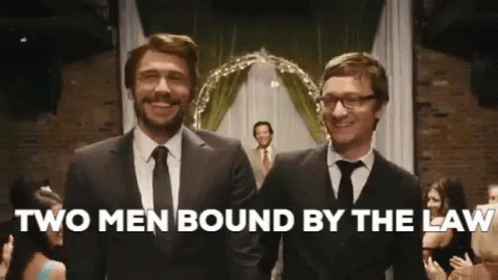 Two Men Bound By The Law The Lonely Island GIF - Two Men Bound By The Law The Lonely Island Springbreak Anthem GIFs