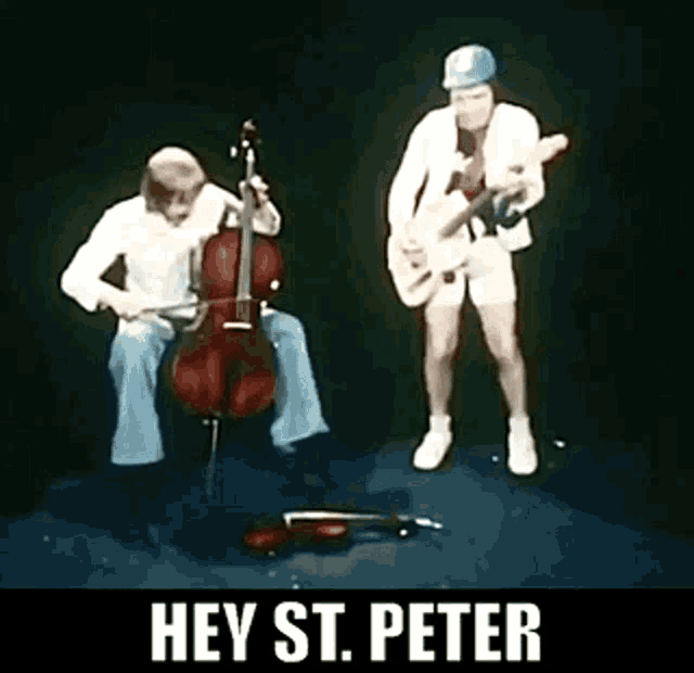 Flash And The Pan Hey St Peter GIF - Flash And The Pan Hey St Peter 70s Music GIFs