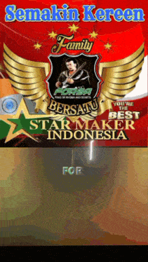 a poster that says " semakin keren " on the top