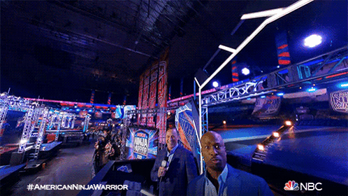 Get Out Of My Face Matt Iseman GIF - Get Out Of My Face Matt Iseman Akbar Gbaja-biamila GIFs