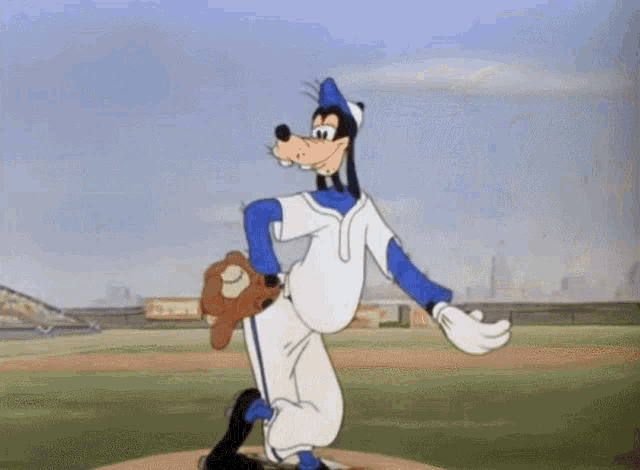 Goofy Baseball Spinning GIF - Goofy Baseball Spinning Pitcher GIFs