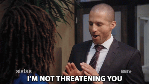 Im Not Threatening You Just To Be Clear GIF - Im Not Threatening You Threat Just To Be Clear GIFs