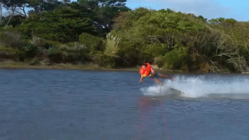 Water Skiing Fail Dive GIF