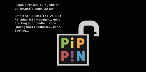 a screen shot of pippin kickstart 1.1 by blitter