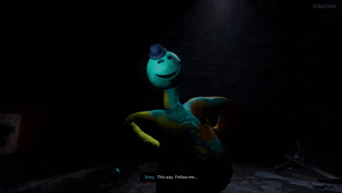 a screenshot of a video game with a blue hand and a red hand