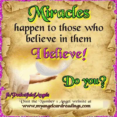 Miracles Do You Believe In Miracles GIF - Miracles Do You Believe In Miracles GIFs