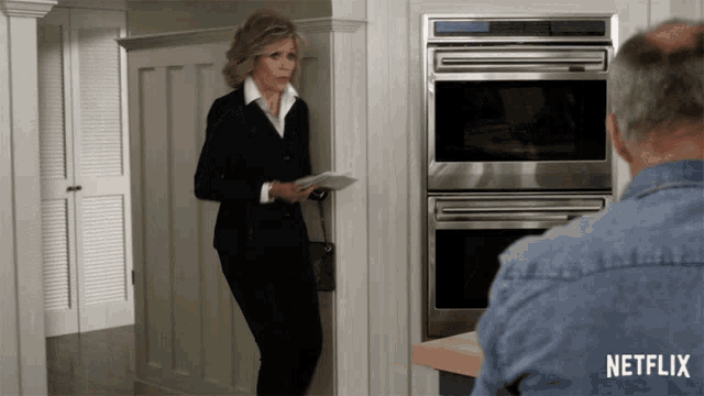 Surprised Grace And Frankie GIF