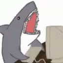 Shark Typing GIF - Shark Typing Mad GIFs