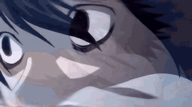 a close up of a person 's eyes in a cartoon style .