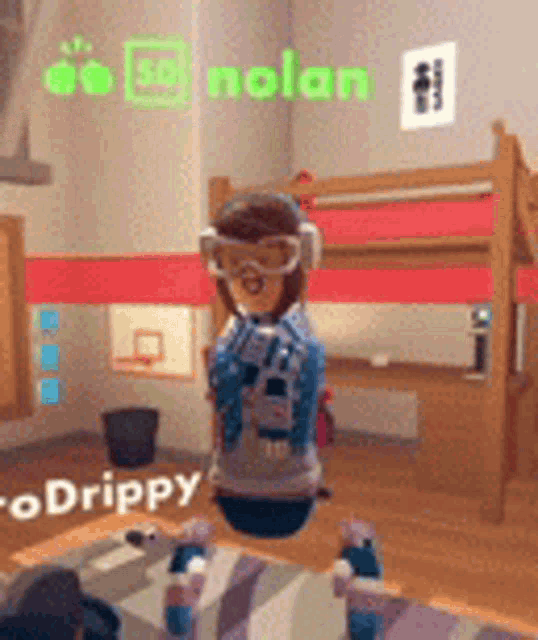 a person is playing a video game with the name drippy on the screen