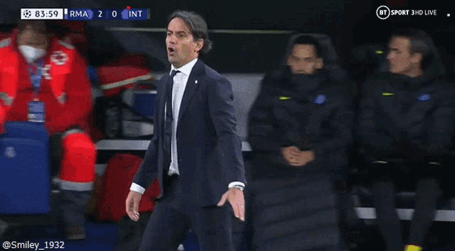 a soccer game is being played on bt sport