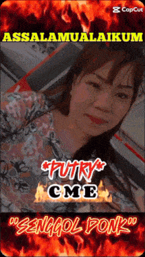 a picture of a woman with the name putri cme on it