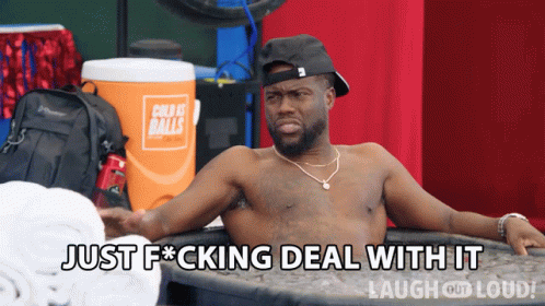 Just Deal With It Kevin Hart GIF - Just Deal With It Kevin Hart Cold As Balls GIFs