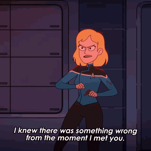 I Knew There Was Something Wrong From The Moment I Met You Lieutenant Barbara Brinson GIF
