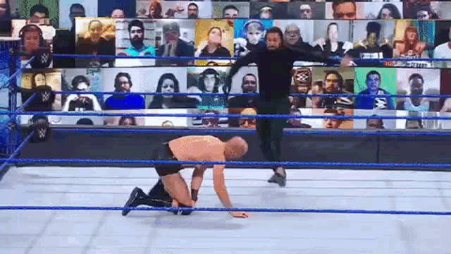Seth Rollins Cesaro GIF - Seth Rollins Cesaro Smackdown GIFs