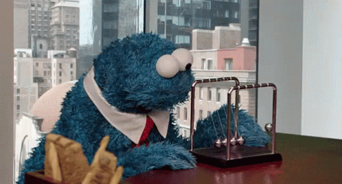 Cookiemonster Bored GIF - Cookie Monster Pendulum Amazed GIFs