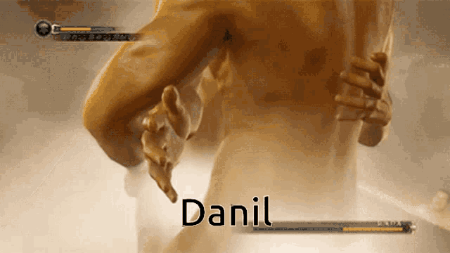 danil is the name displayed on the screen