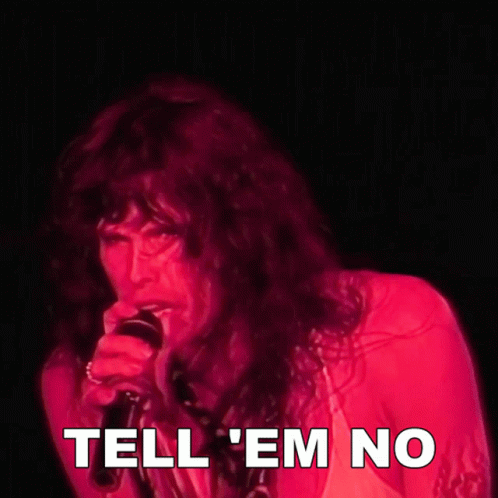 Tell Em No Steven Tyler GIF - Tell Em No Steven Tyler Aerosmith GIFs