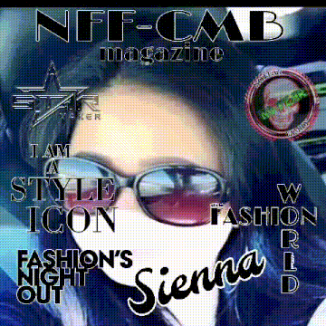 a poster for nff-cmb magazine featuring sienna