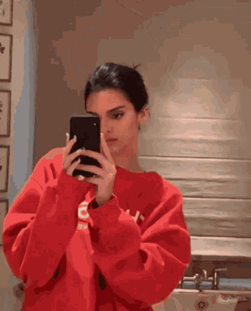Kendall Jenner Mirror Selfie GIF - Kendall Jenner Mirror Selfie Selfie GIFs