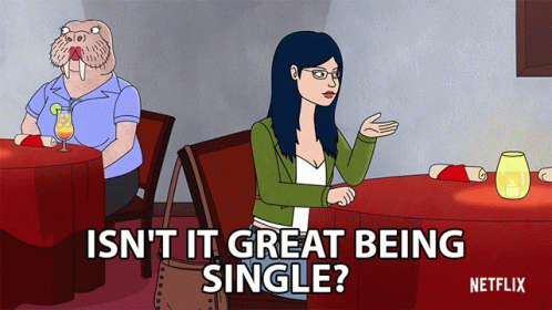 Isnt It Great Being Single Relieved GIF - Isnt It Great Being Single Relieved Single GIFs