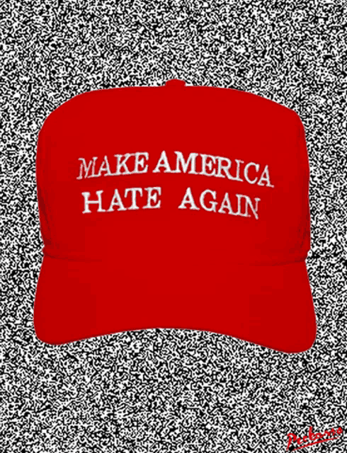a red hat says make america hate again