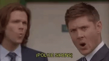 Police Sirens Supernatural GIF - Police Sirens Supernatural Jensen Ackles GIFs