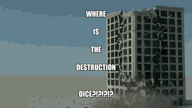Building Demolition Destruction Dice GIF - Building Demolition Destruction Dice GIFs