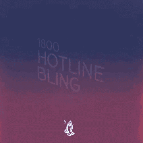 a neon sign that says 1800 hotline bling on a purple background