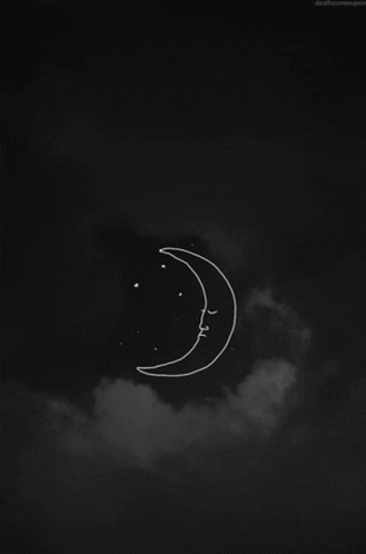 Night Crescent Moon GIF - Night Crescent Moon Half Moon GIFs
