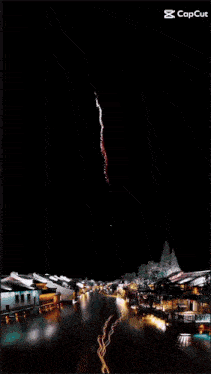 a picture of a lightning strike with the caption capcut at the bottom