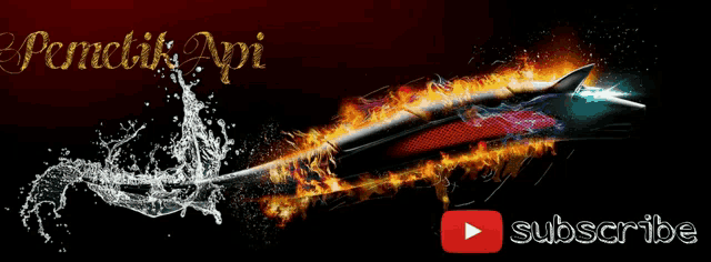 a youtube subscribe button is next to a rocket